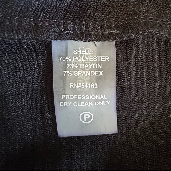 Calvin Klein Elegant Black Long Sleeve Dress - Picture 10 of 10